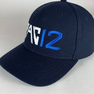 Navy Blue Cap with White and Blue Logo
